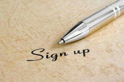 Signing Up .